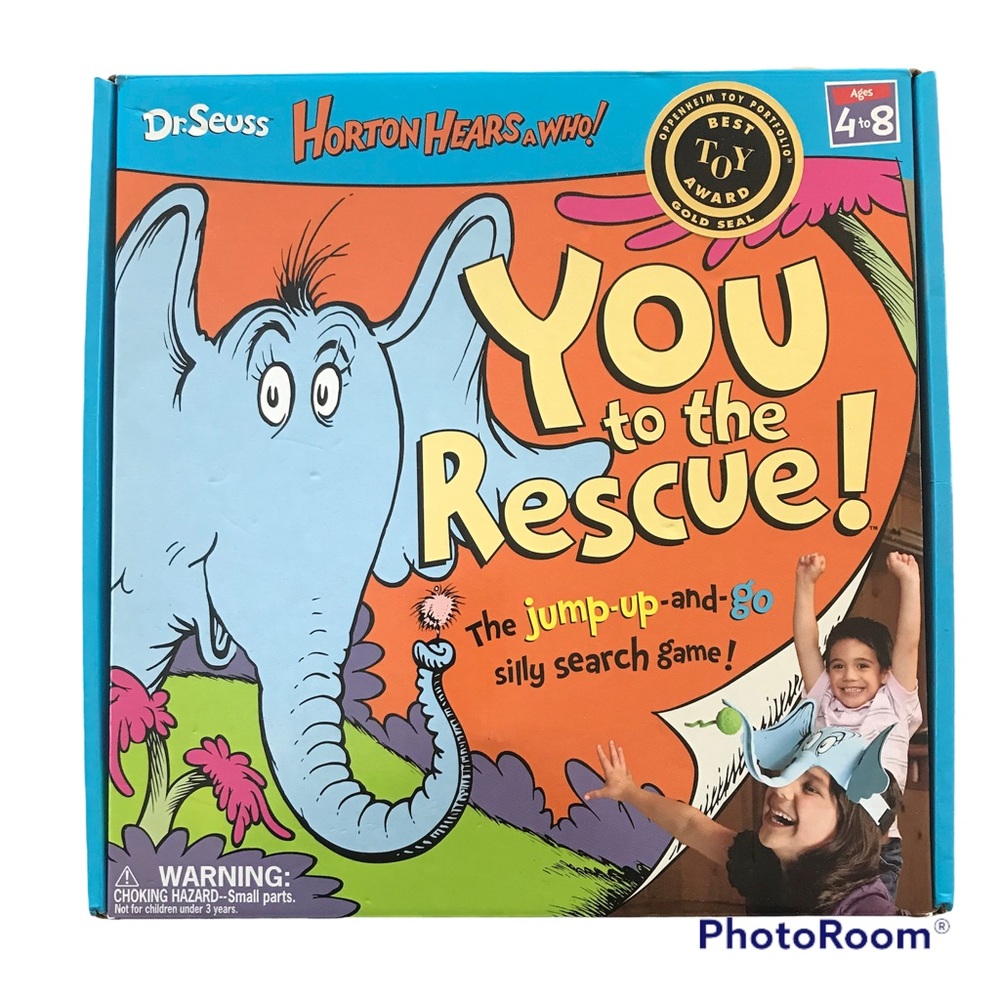 Dr. Seuss Horton Hears a Who! - You to the Rescue! Board Game - EUC